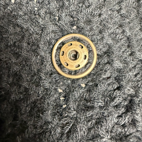 🆕 Stella McCartney Black Poncho Cape Coat made in Italy in wool and alpaca - Picture 8 of 11